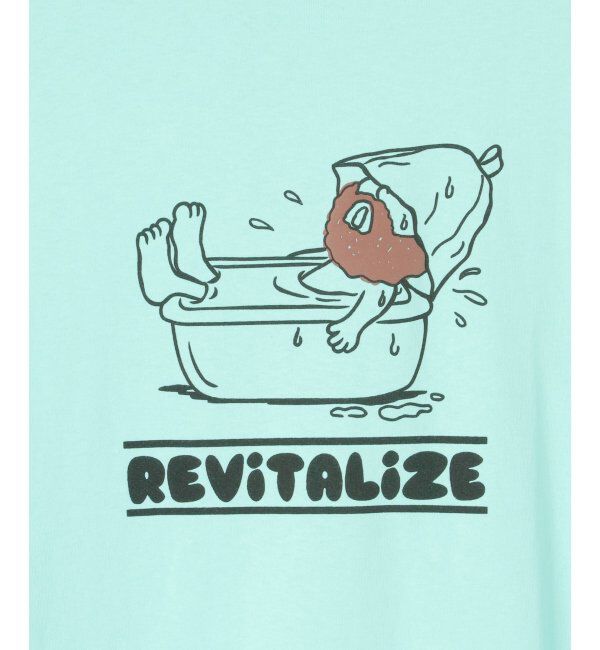 VENCE share style「ヒゲ発泡キャラプリントTシャツ」|Tシャツ・カットソー|