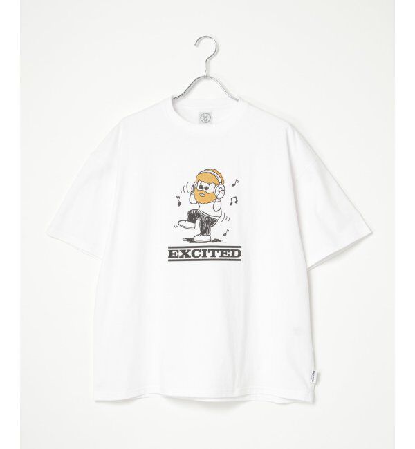 VENCE share style「ヒゲ発泡キャラプリントTシャツ」|Tシャツ・カットソー|