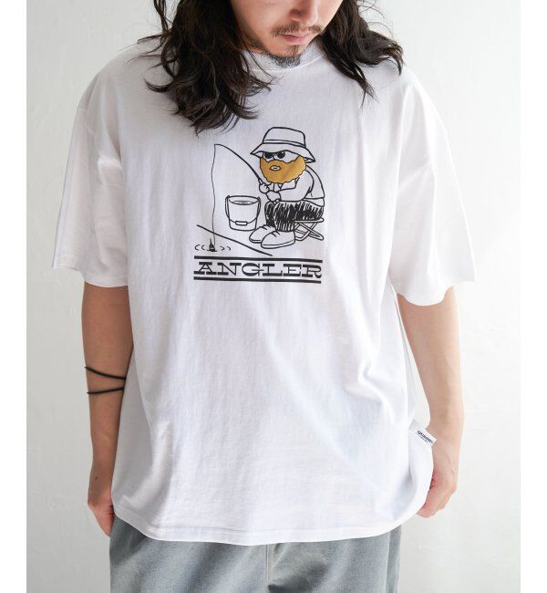 VENCE share style「ヒゲ発泡キャラプリントTシャツ」|Tシャツ・カットソー|