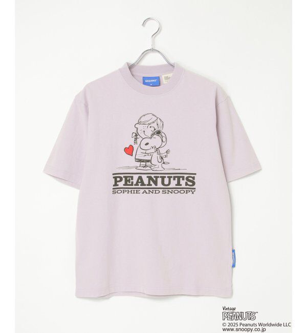 VENCE share style「PEANUTS ピーナッツ SNOOPY スヌーピー TP ヴィンテージハートフルT」|Tシャツ・カットソー|ラベンダー