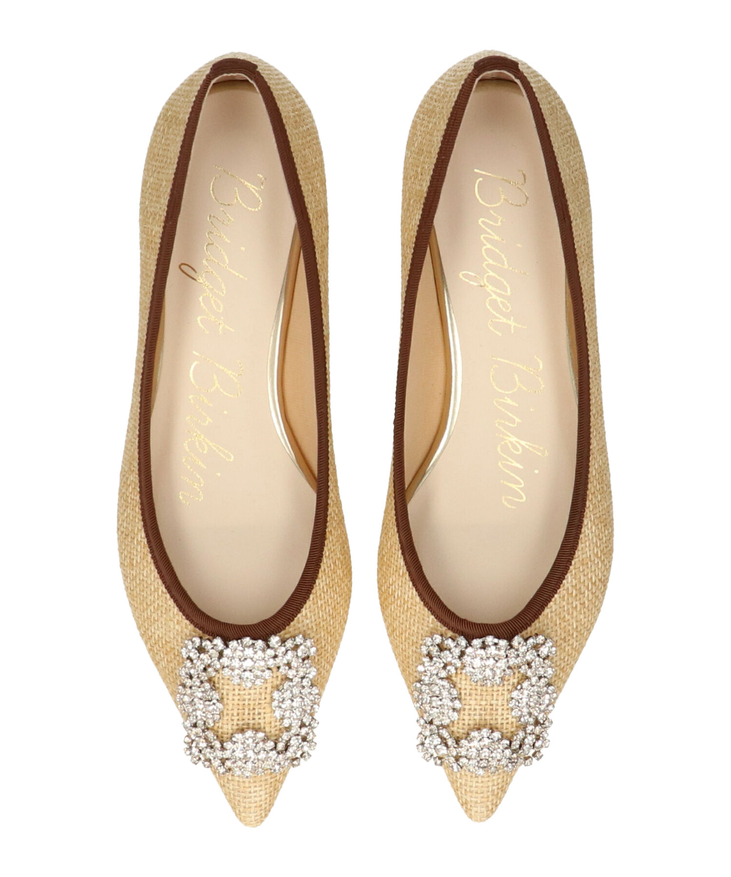 Bridget Birkin「【Bridget Birkin】ビジューポインテッドトゥバレエシューズ(551524)」|パンプス|