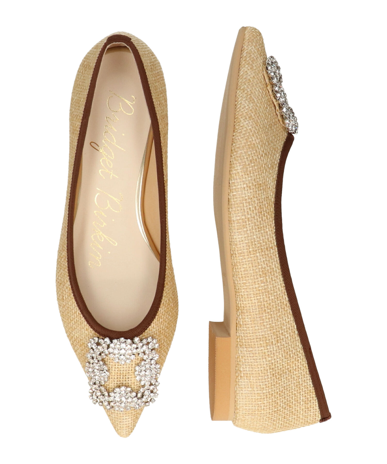 Bridget Birkin「【Bridget Birkin】ビジューポインテッドトゥバレエシューズ(551524)」|パンプス|