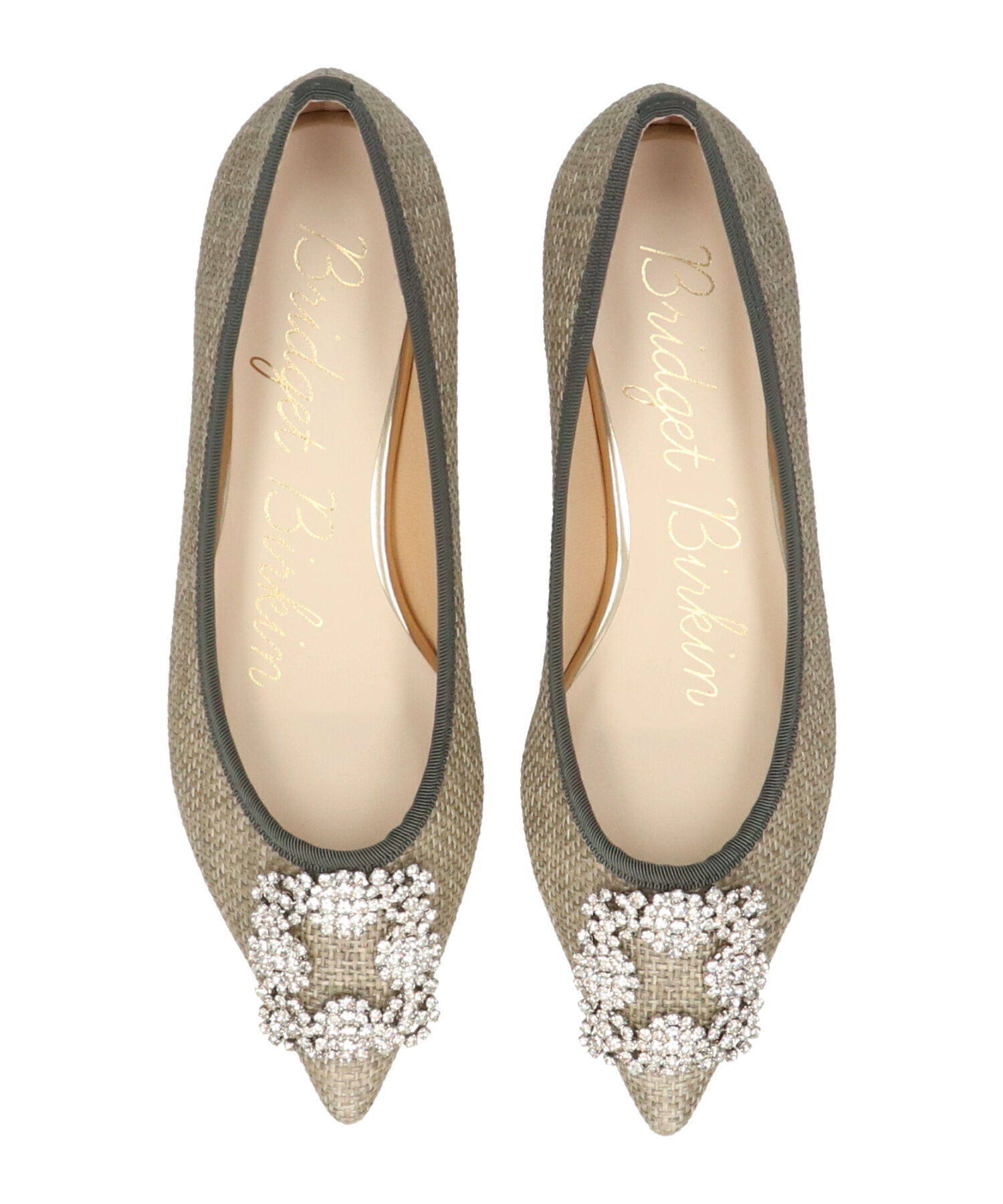 Bridget Birkin「【Bridget Birkin】ビジューポインテッドトゥバレエシューズ(551524)」|パンプス|