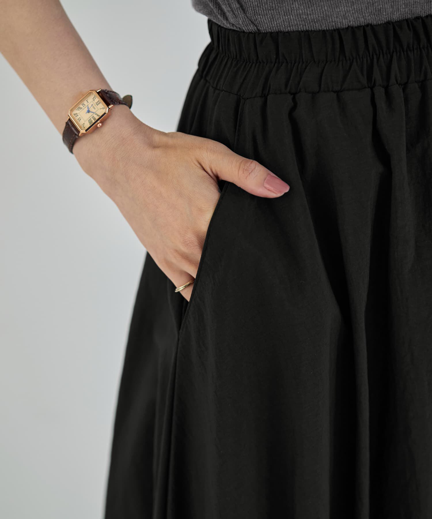 STYLE DELI「【LUXE】マットタフタロングバルーンスカート」|スカート|