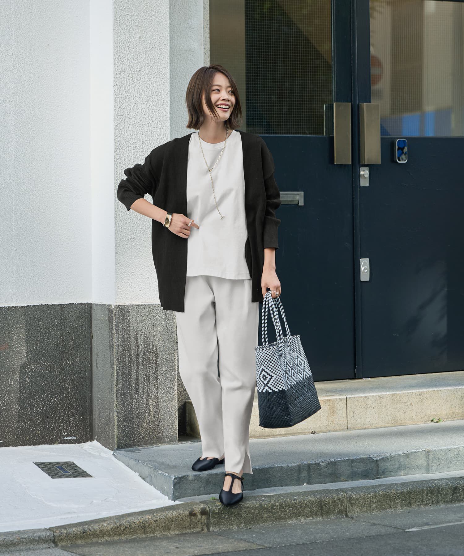 STYLE DELI「リブ編み羽織りカーディガン」|カーディガン|