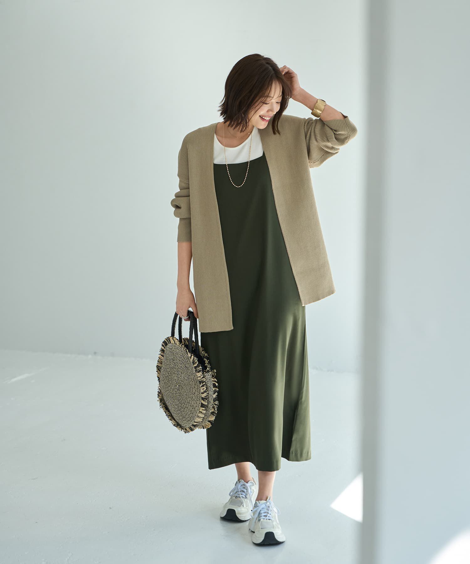 STYLE DELI「リブ編み羽織りカーディガン」|カーディガン|