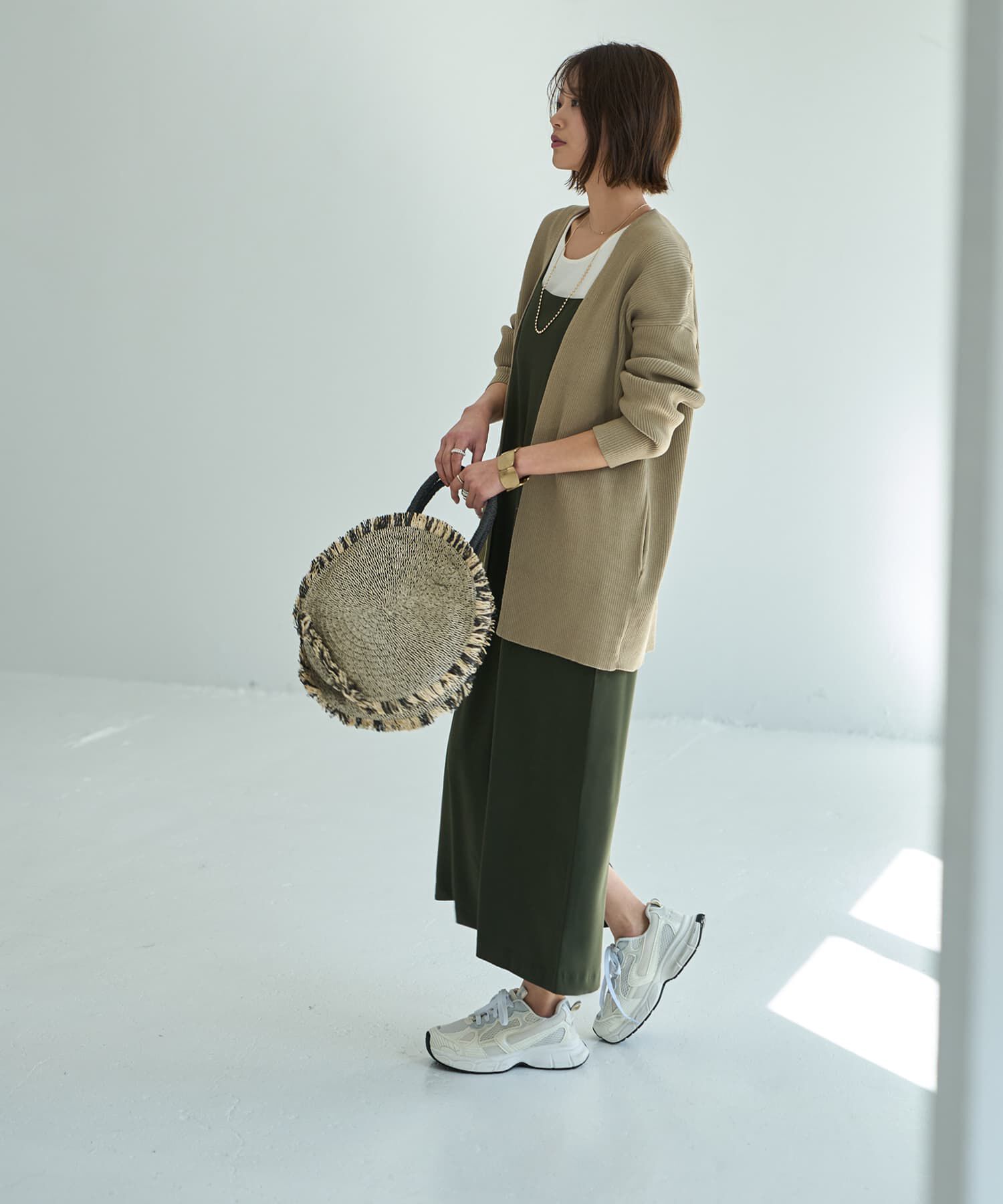 STYLE DELI「リブ編み羽織りカーディガン」|カーディガン|