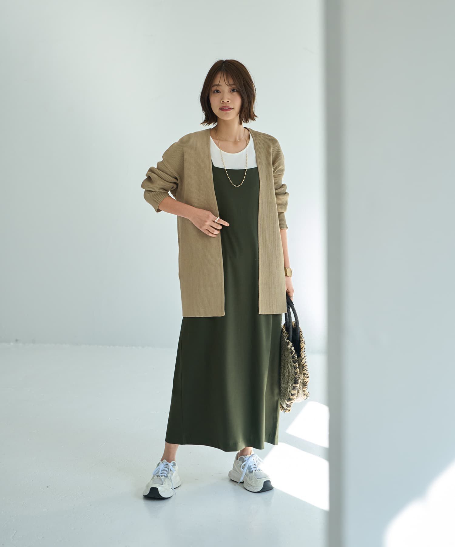 STYLE DELI「リブ編み羽織りカーディガン」|カーディガン|