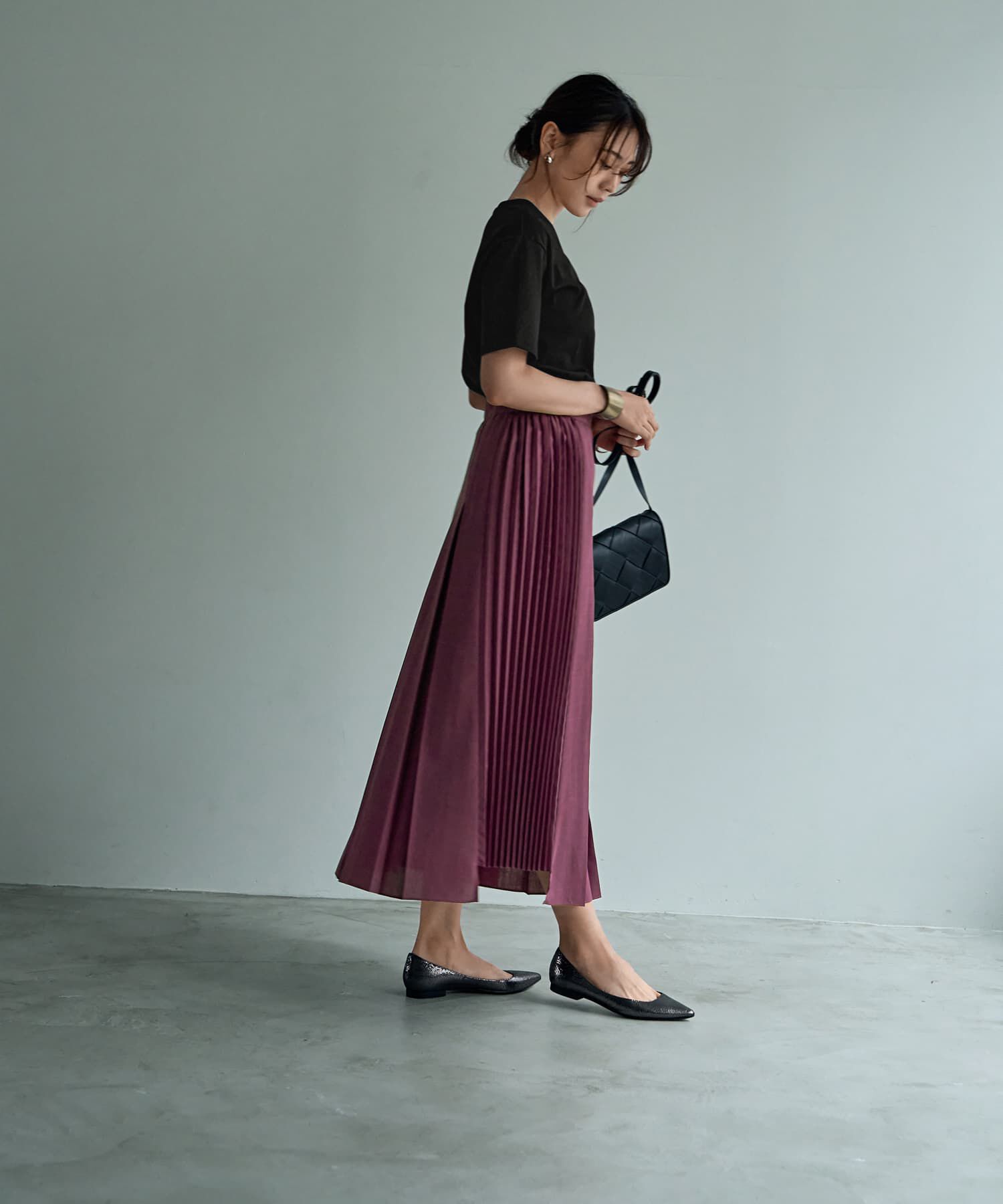 STYLE DELI「【ものづくりJAPAN】DIORAMAシルキースムース／VネックT」|Tシャツ・カットソー|