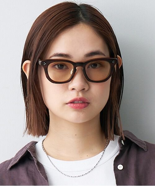  「ウェリントン型 サングラス｜Zoff | UNITED ARROWS DRESS UP」|サングラス|ブラウン
