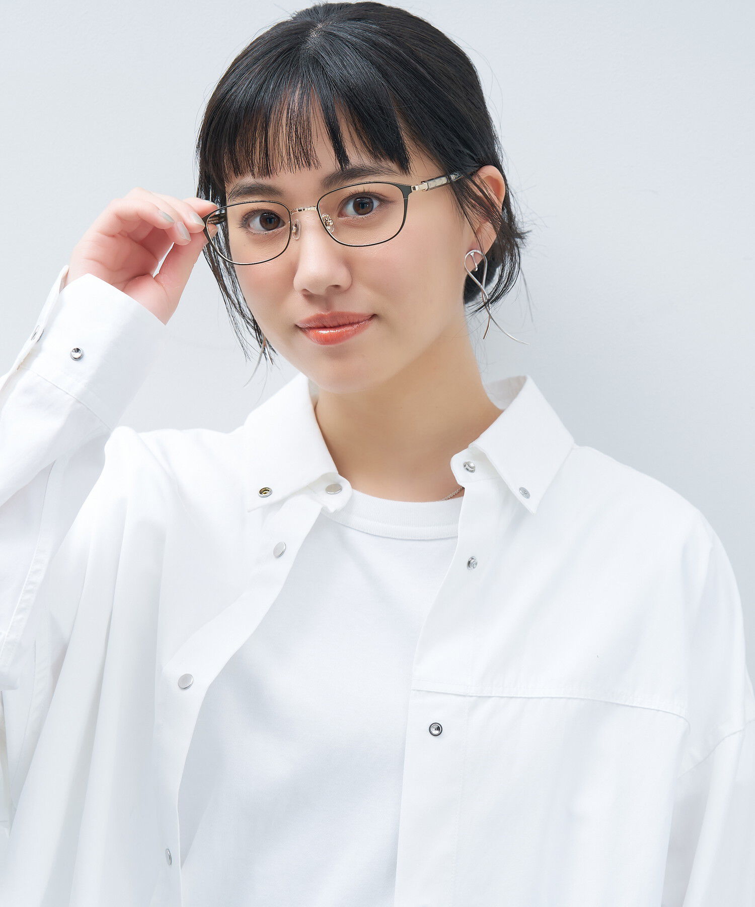  「ウェリントン型 メガネ｜上品で高級感のある 大人可愛いメガネ フェミニン レンズ交換券付き STANDARD MUSE」|メガネ|