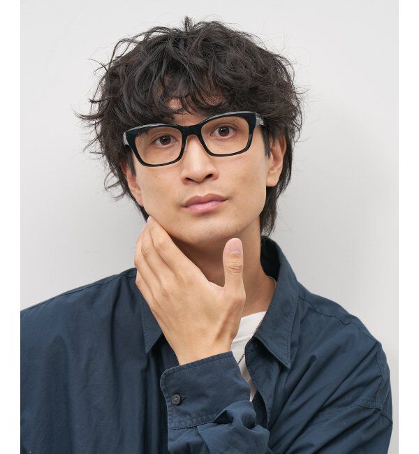  「ウェリントン型メガネ｜ビジネス｜Zoff｜SMART REGULAR CALRO レンズ交換券付」|メガネ|