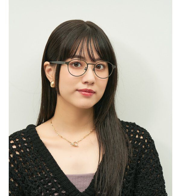  「ボストン型 メガネ 大人可愛い オフィスカジュアル /TRAD PATTERNS  レンズ交換券付」|メガネ|