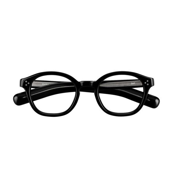  「ウェリントン型 メガネ｜太縁フレーム｜Zoff｜FASHION レンズ交換券付」|メガネ|ブラック