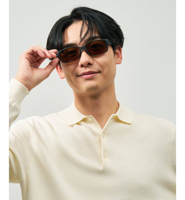  「ウェリントン型 偏光 サングラス | (偏光機能搭載)  紫外線カット率99.9%以上 太縁紫外線防止 UVカット」|サングラス|