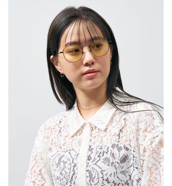  「ウェリントン型 サングラス｜カラーレンズ｜メタル UVカット (紫外線カット率99.9%以上) ユニセックス 」|サングラス|