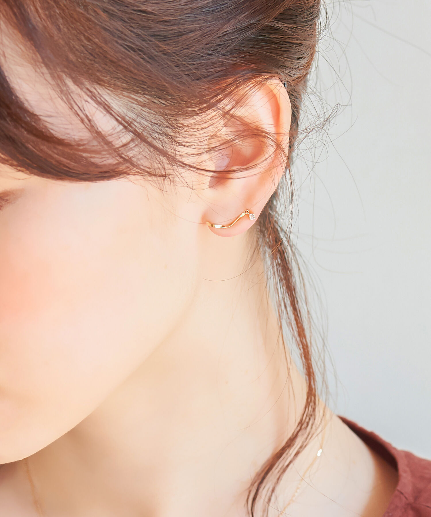 Phoebe「【K10】スウィングビジューピアス&イヤリング/BOX付き」|ピアス|