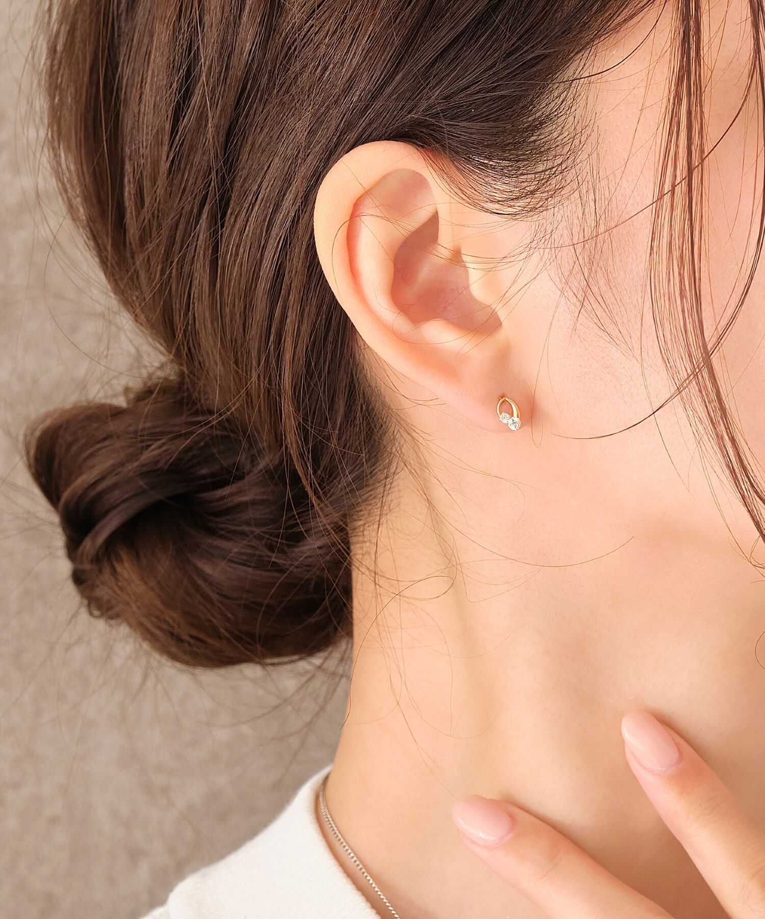 Phoebe「【K10】センシュアルリーフピアス/BOX付き」|ピアス|