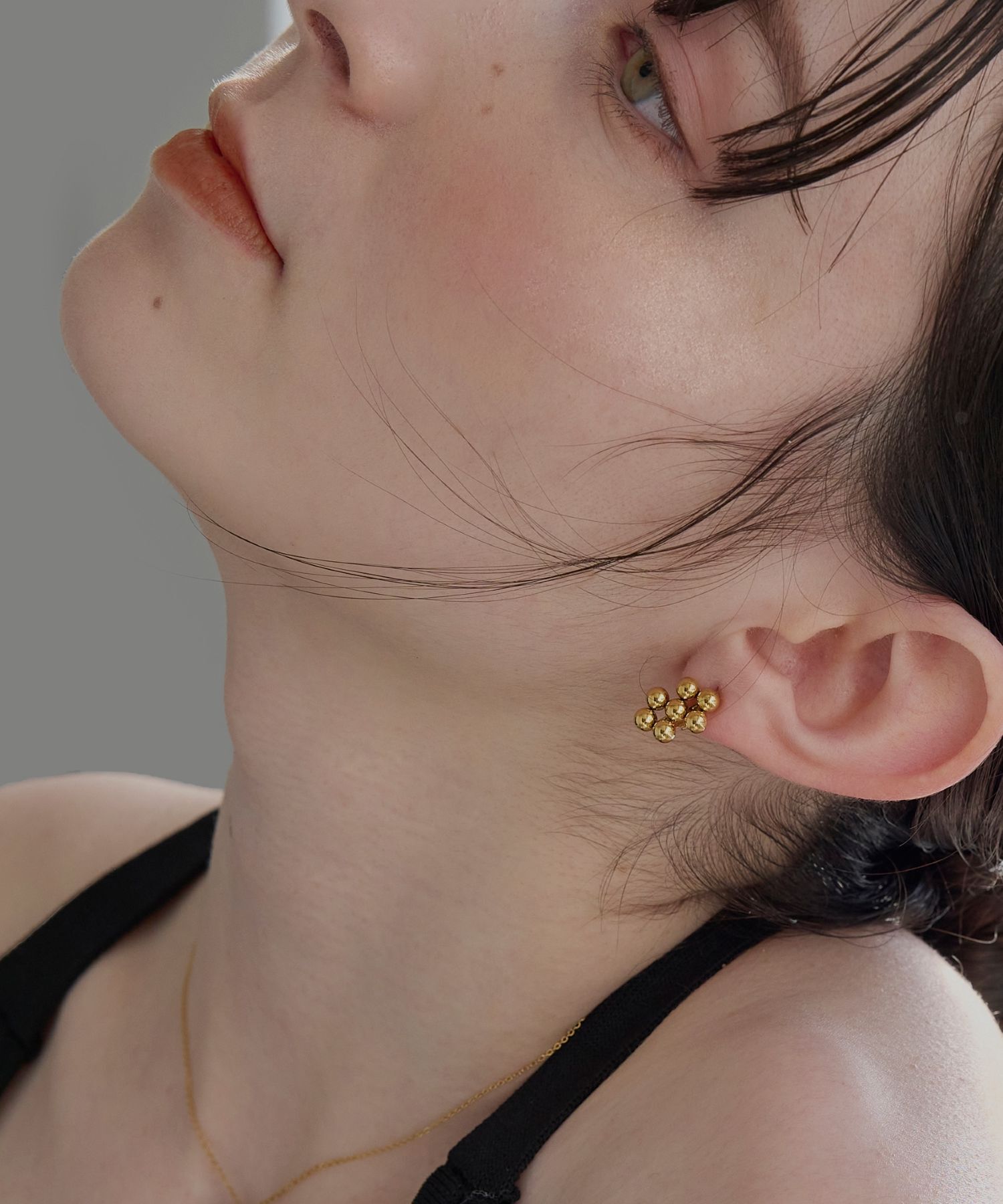 Phoebe「【金属アレルギー対応】フルーツボールイヤリング/サージカルステンレス」|イヤリング|ゴールド