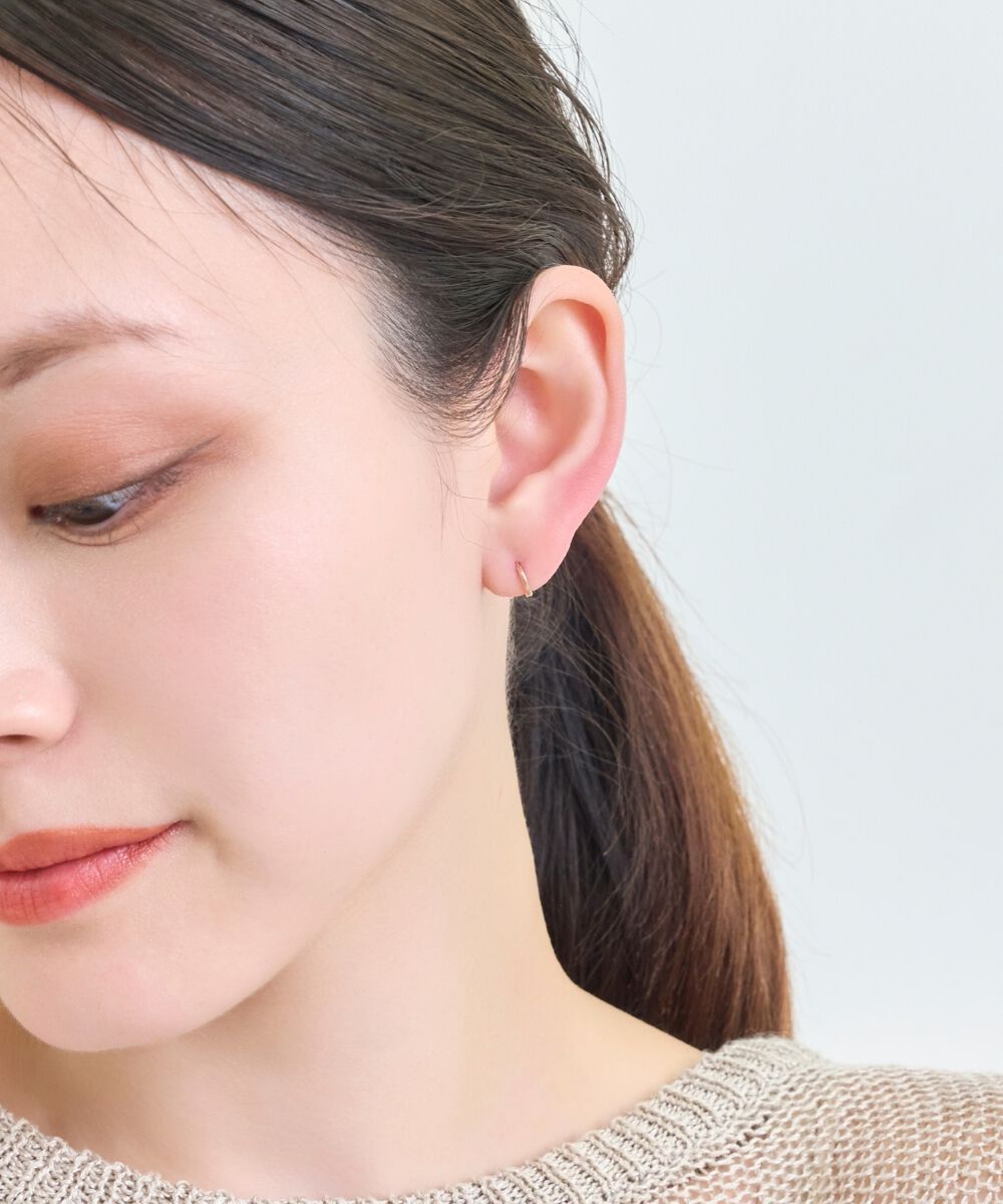 Phoebe「【シリーズ累計販売10000点突破】金属アレルギー対応 ミニフープピアス サージカルステンレス」|ピアス|