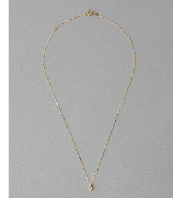 ete「K18YG フルール ネックレス（誕生石 5・7・9月）」|ネックレス|