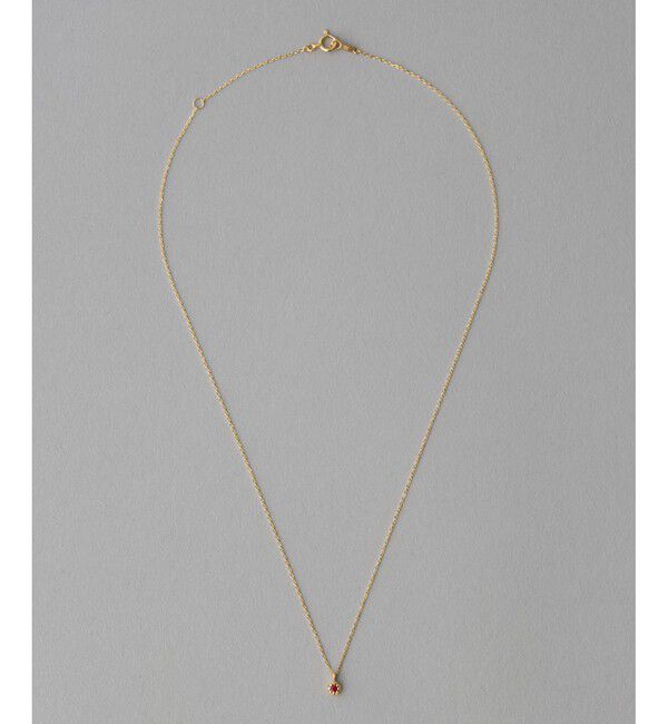 ete「K18YG フルール ネックレス（誕生石 5・7・9月）」|ネックレス|