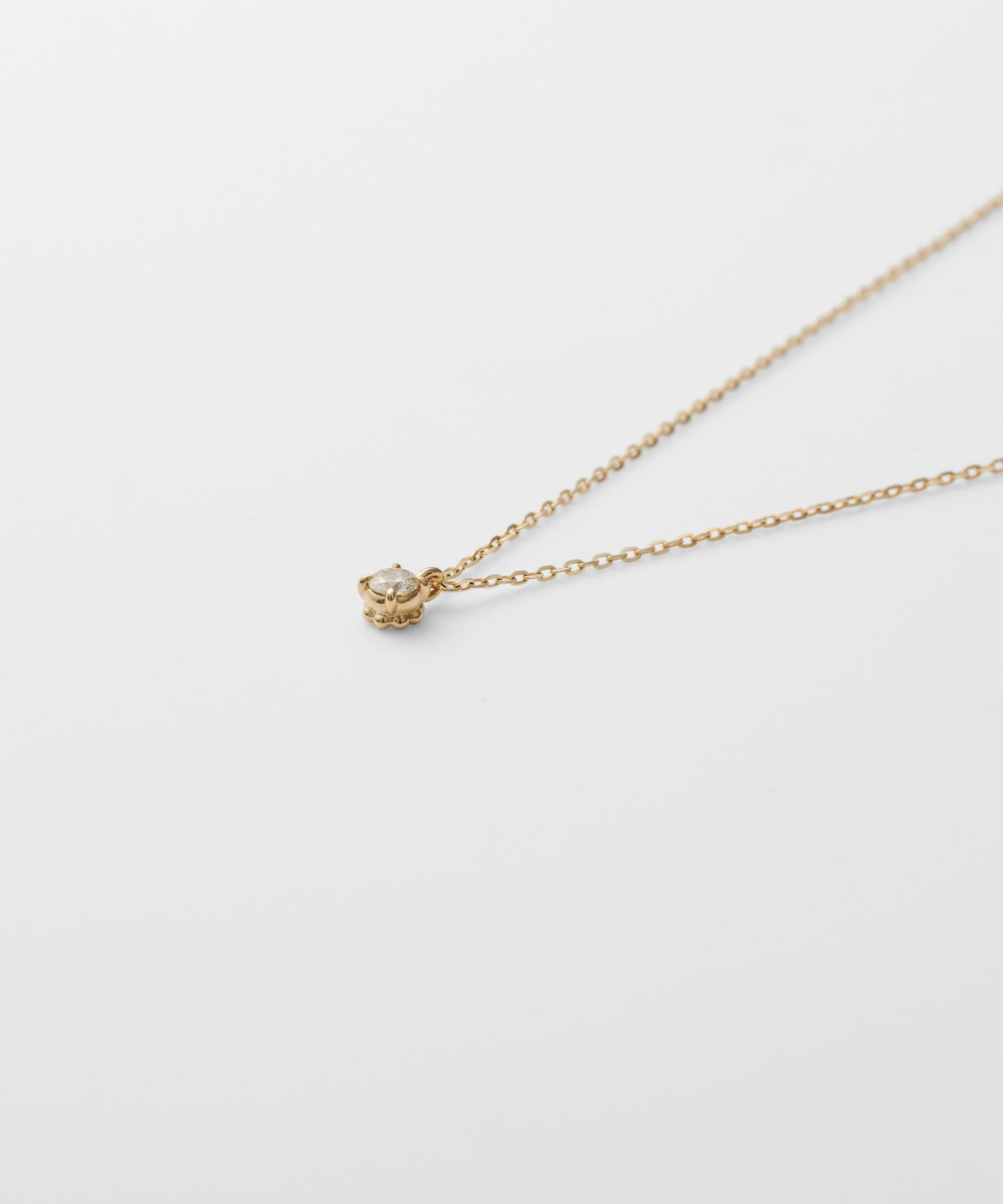 agete「K10ダイヤモンドネックレス（0.05ct）」|ネックレス|