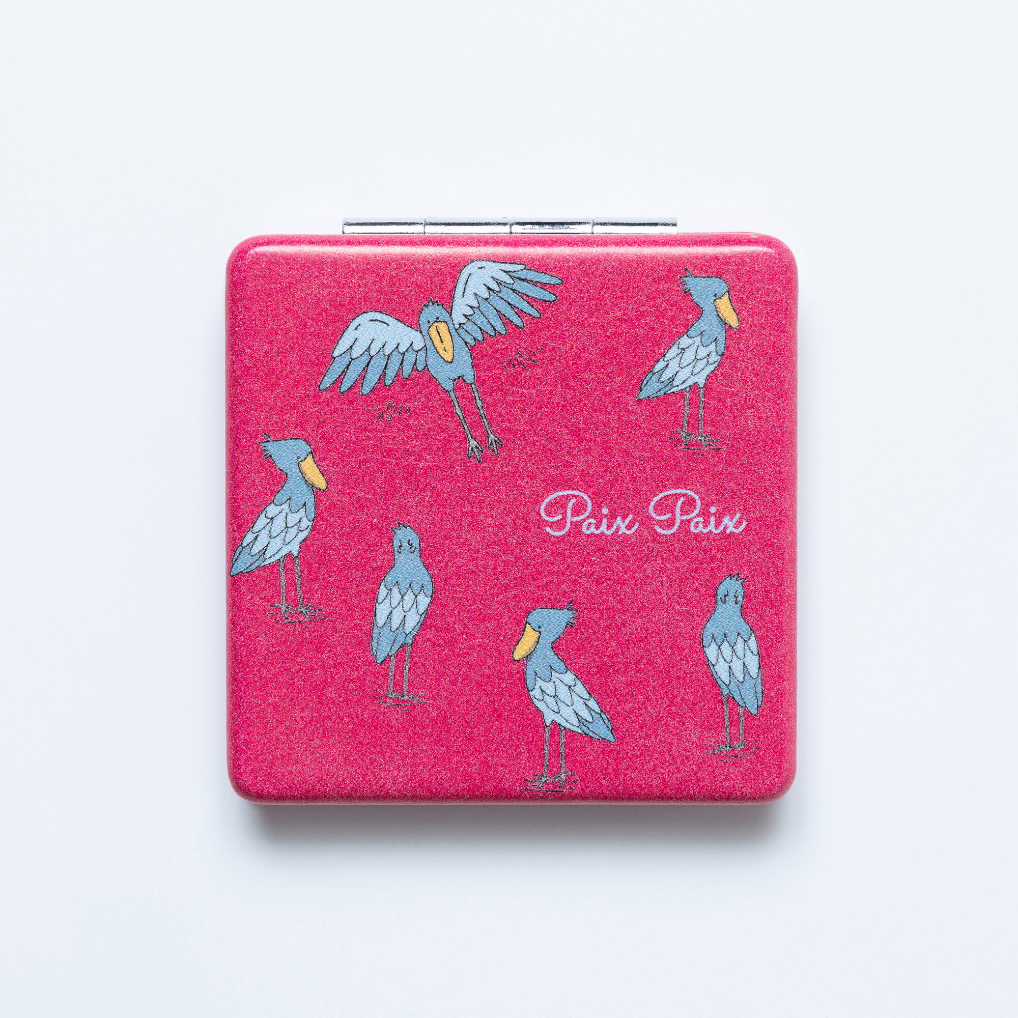  「Paix Paix HAPPY コンパクトミラー」|その他|ハシビロコウ