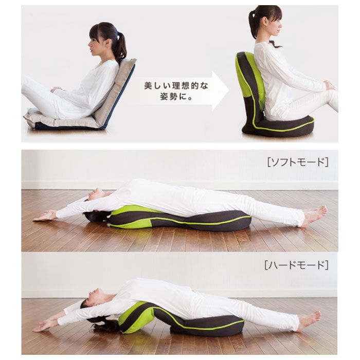 BACKYARD FAMILY「座椅子 リクライニング 通販 背筋がGUUUN 美姿勢座椅子 腰痛 背すじ 姿勢 座イス 座布団」|その他|