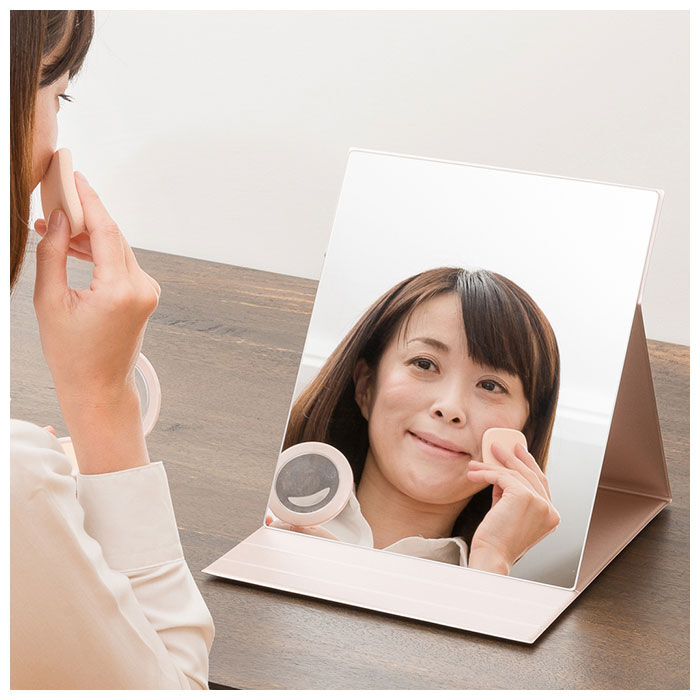 BACKYARD FAMILY「ナピュアミラー 3l 通販 卓上ミラー スタンドミラー ミラー 卓上 折立鏡 コンパクトミラー」|ミラー|