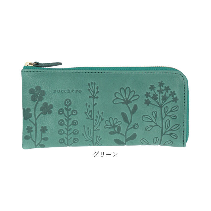 BACKYARD FAMILY「ズッケロ 財布 55433 zucchero 通販 長財布 長サイフ 花柄デザインL字長財布 本革」|財布|