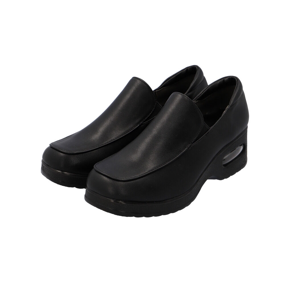 BACKYARD FAMILY「エアクッション コンフォートシューズ 通販 コンフォートシューズ シューズ スリッポン 厚底 幅広」|その他|ブラック2