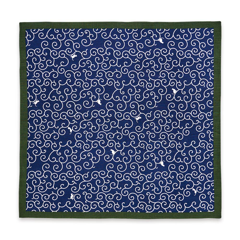 BACKYARD FAMILY「おかみさんの大風呂敷 大風呂敷 風呂敷 通販 日本製 大風呂敷き 風呂敷き 風呂敷包み ふろしき」|食器・キッチングッズ|ブルー1