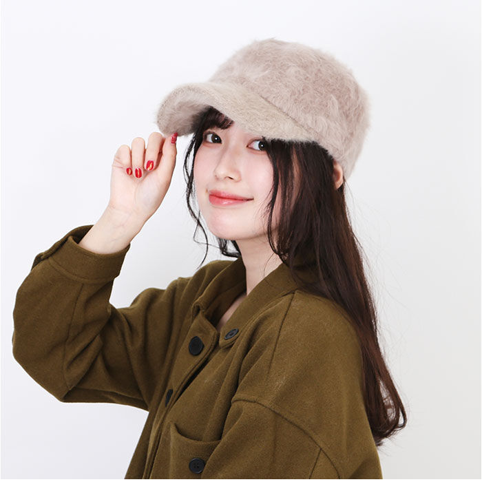 BACKYARD FAMILY「キャップ 冬 通販 帽子 ぼうし レディース帽子 レディース 女性 女の子 冬小物 秋冬 かわいい」|キャップ・キャスケット|
