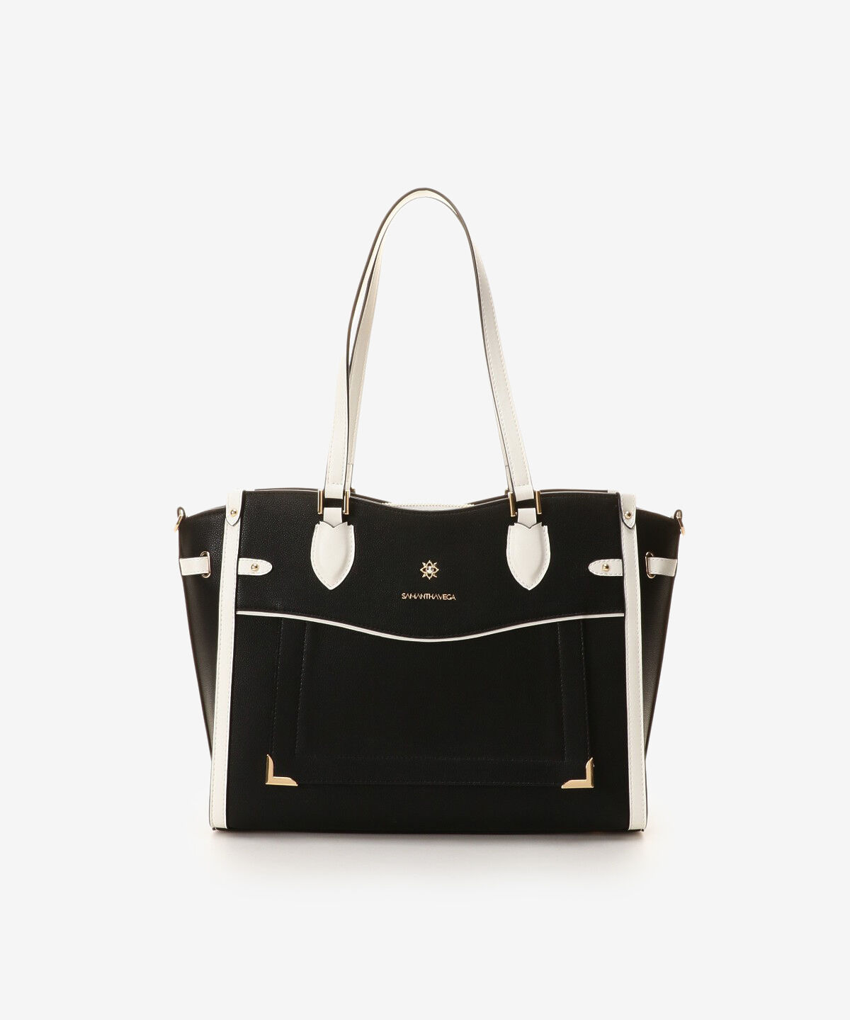 Samantha Vega「シンプルビジューA4トートバッグ」|トートバッグ|ブラック