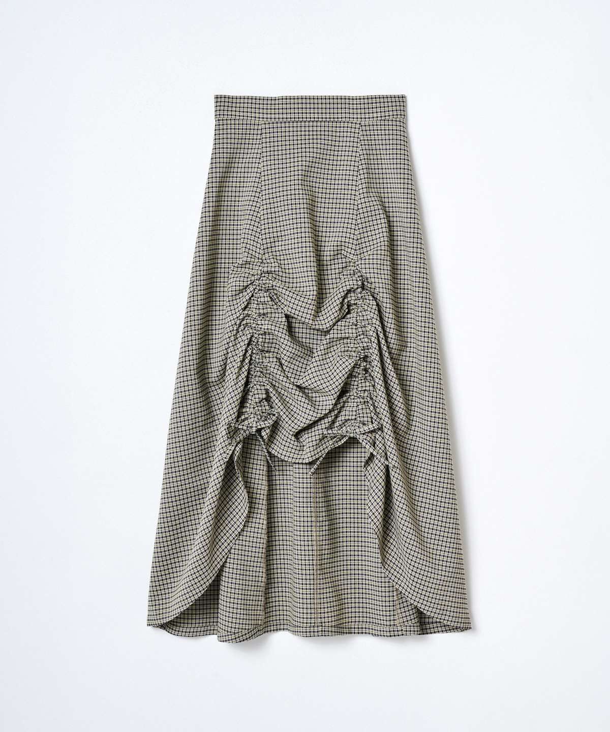 REDYAZEL「チェックドロストスカート」|フレア|