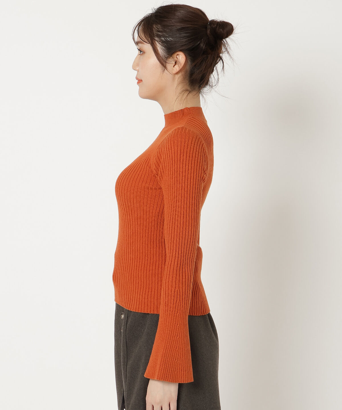 REDYAZEL「プチハネイネックフレアスリーブニット」|ニット・セーター|