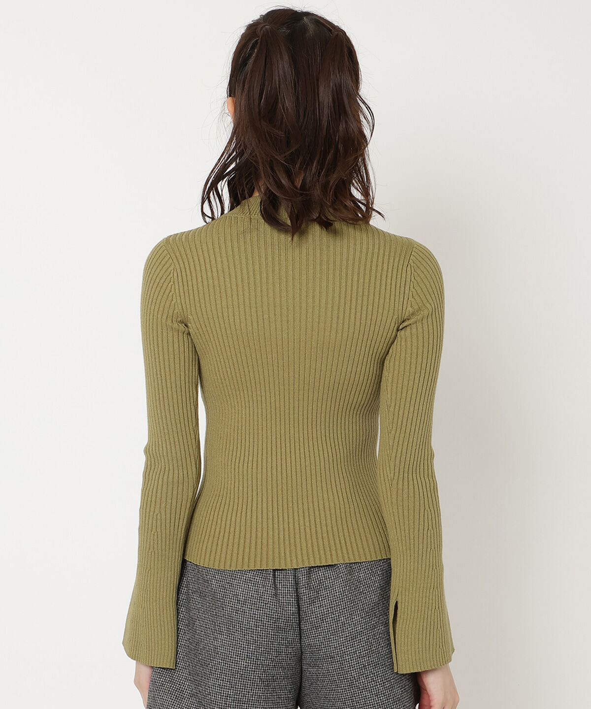 REDYAZEL「プチハネイネックフレアスリーブニット」|ニット・セーター|