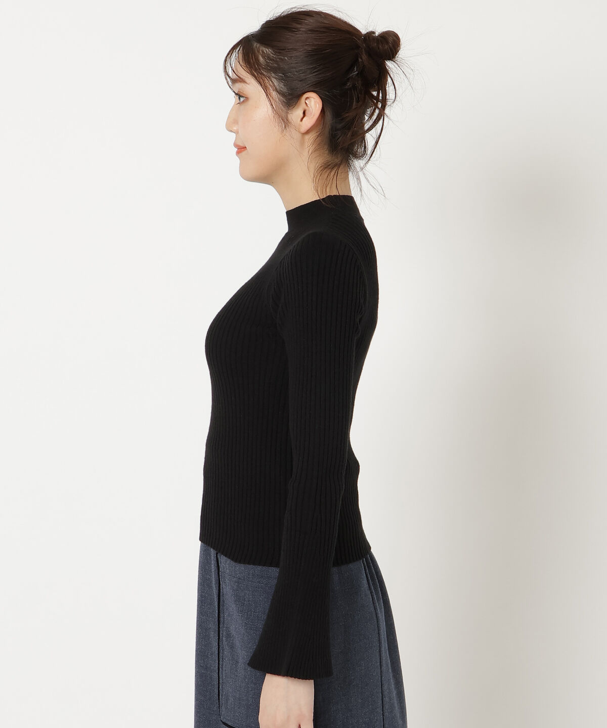 REDYAZEL「プチハネイネックフレアスリーブニット」|ニット・セーター|