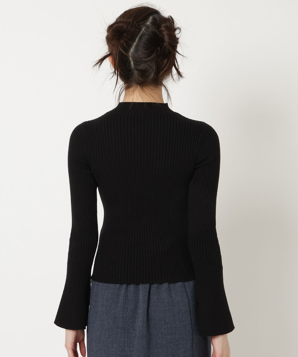 REDYAZEL「プチハネイネックフレアスリーブニット」|ニット・セーター|