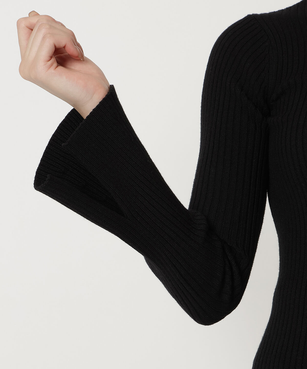 REDYAZEL「プチハネイネックフレアスリーブニット」|ニット・セーター|