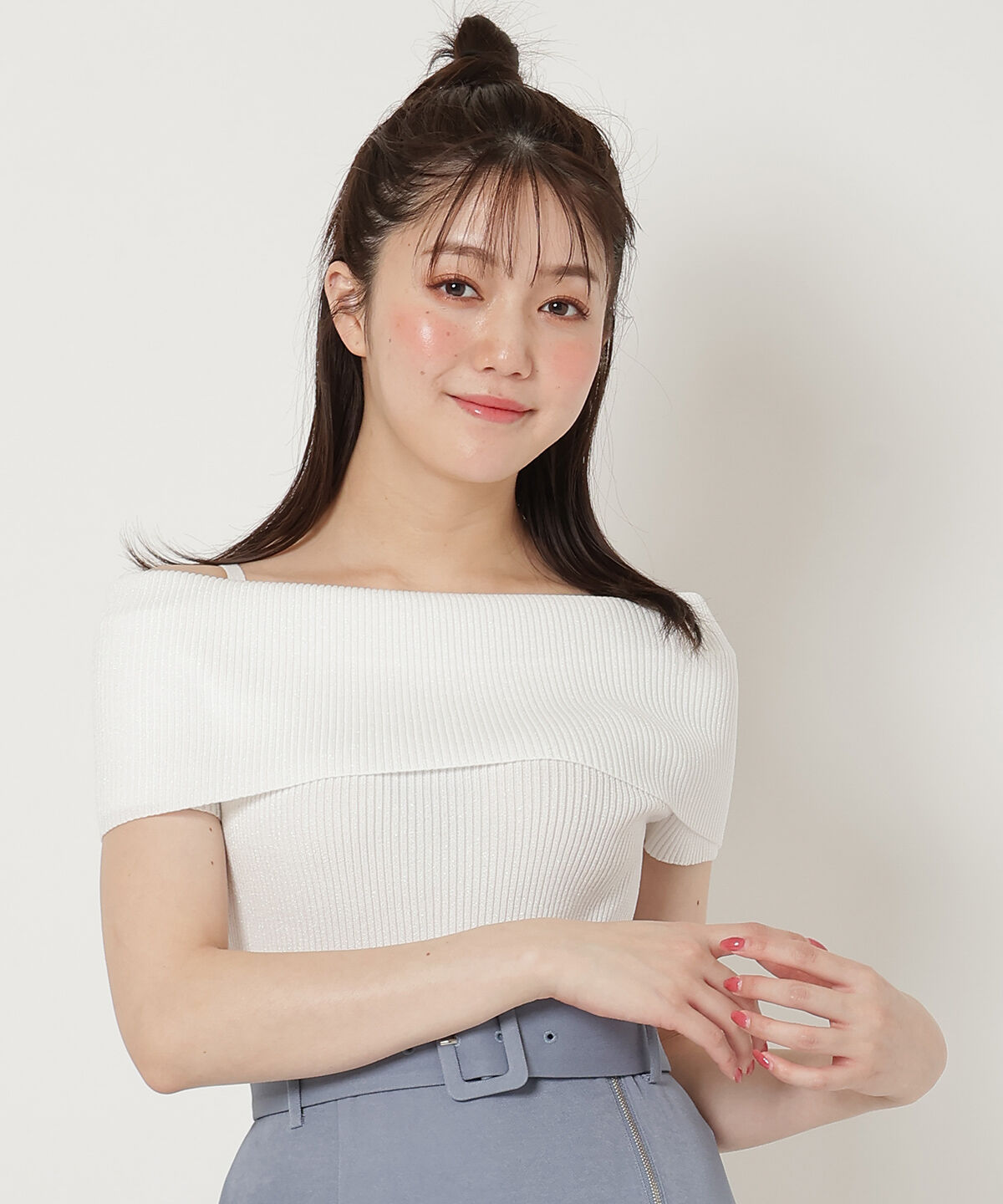 REDYAZEL「ラメリブニット」|ニット・セーター|オフ