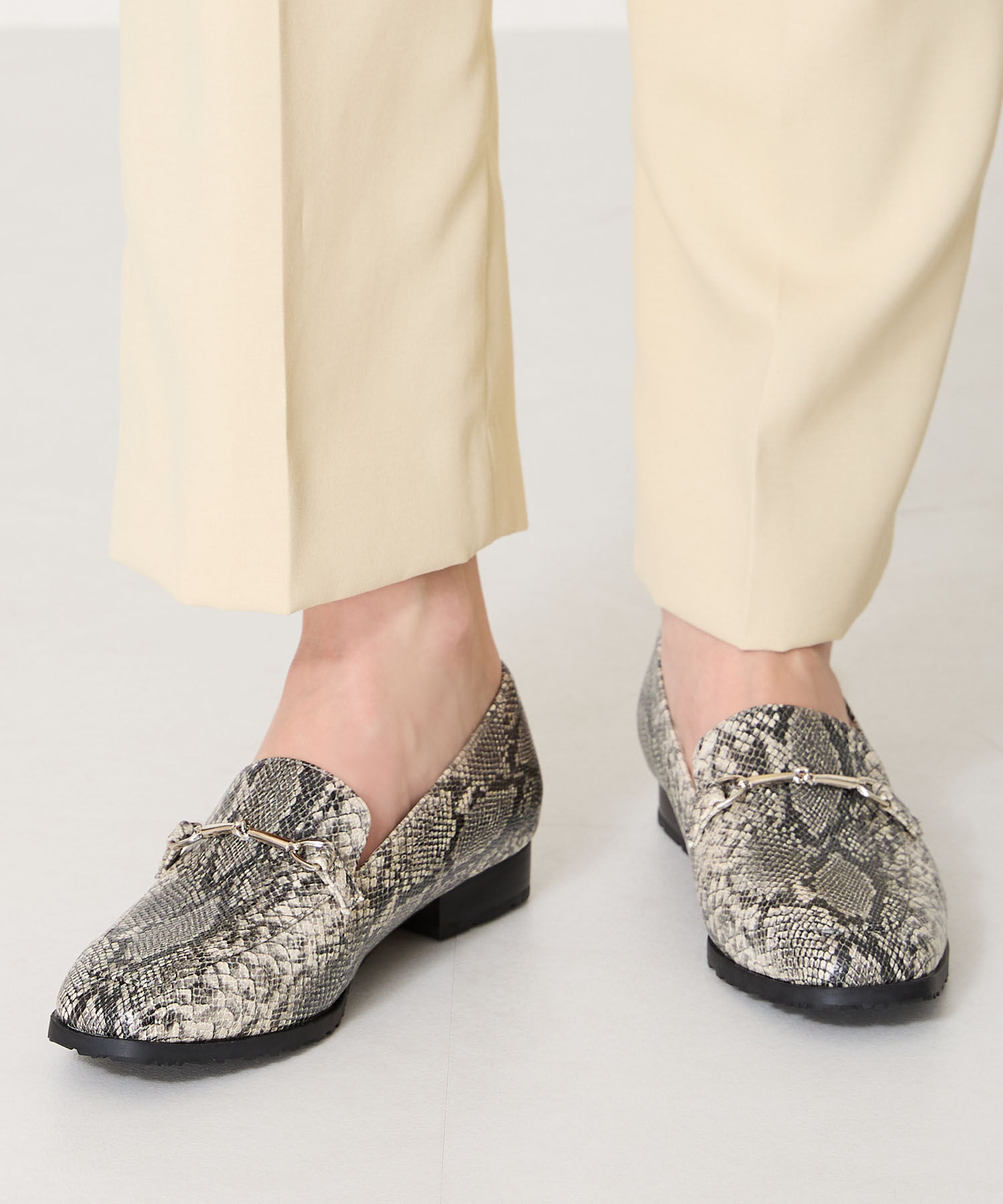 ORiental TRaffic「【防水】ビットモチーフレインローファー/R-1014 レインシューズ レインローファー 人気 トレンド」|パンプス|