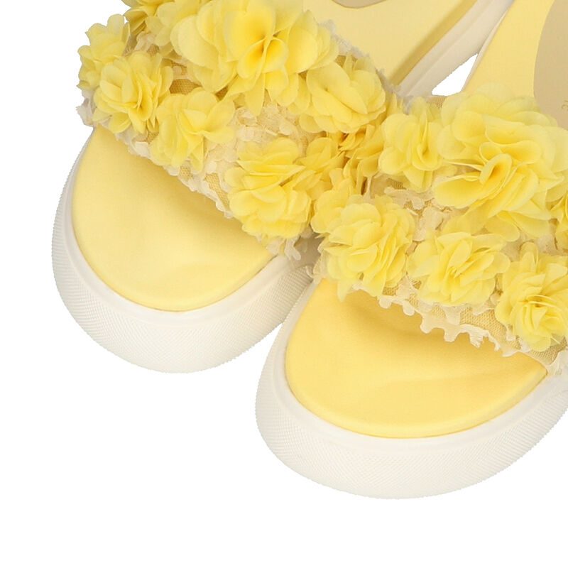 ORiental TRaffic「【アウトレット価格】厚底ホワイトソールフラワーサンダル/31258」|サンダル|