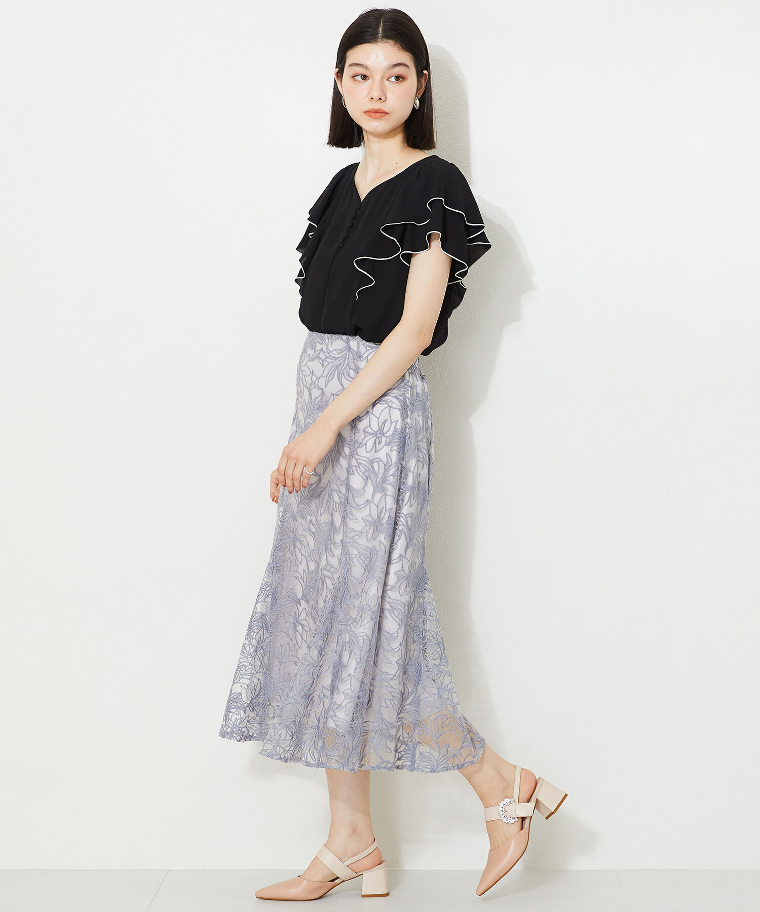 ORiental TRaffic「ビジューバックルストラップパンプス/41125」|パンプス|