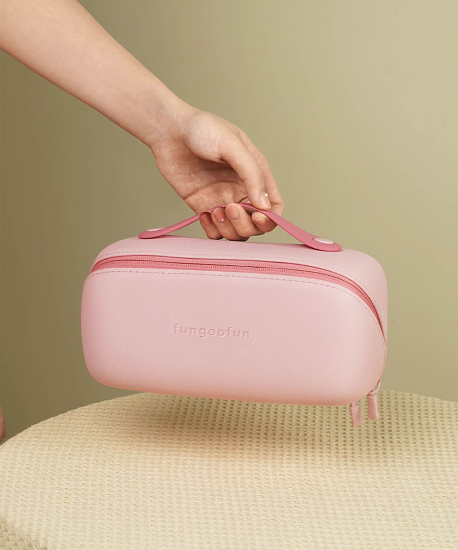 fungoofun「【WEB限定】EVAボックス型マルチポーチ/G-0015 ポーチ 人気 トレンド 売れてる 軽量 柔らかい」|ハンドバッグ|PINK