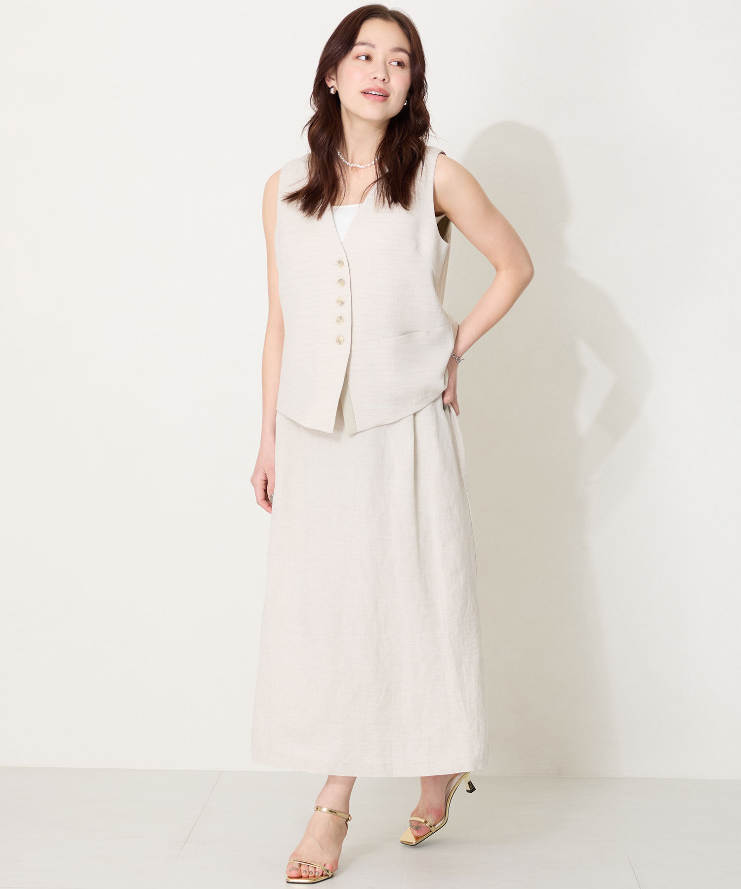 ORiental TRaffic「【WEB限定】ナローストラップヒールサンダル/31292 サンダル 人気 売れてる トレンド ヒール6.5cm」|サンダル|