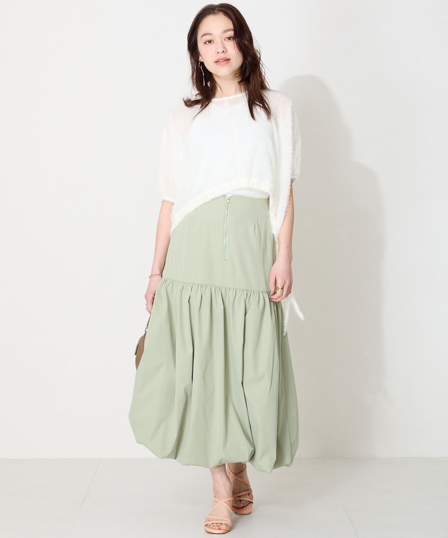 ORiental TRaffic「【WEB限定】●2025春夏新作●ナローストラップメタリックラインサンダル/55202 サンダル トレンド 人気」|サンダル|