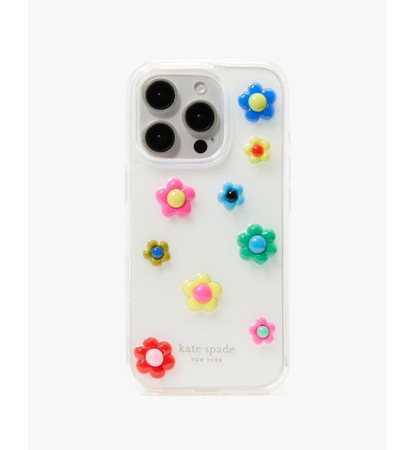 kate spade new york「フラワー モールデッド アイフォン 16 Pro ケース」|モバイルケース|MULTI