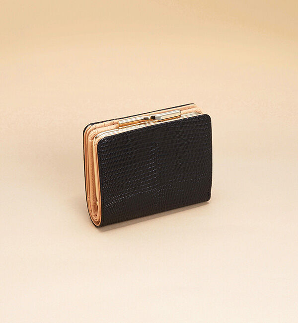 TOPKAPI 「イタリアンレザー・リザード型押し・がま口２つ折り財布 LUCIA[ルチア]」|財布|